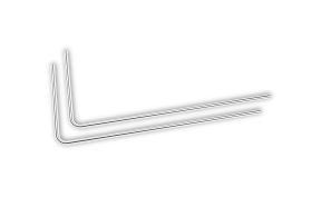 EK-Loop Metal Tube 12mm 0.8m Pre-Bent 90° - Nickel (2pcs)