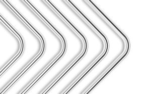 EK-Loop Metal Tube 16mm 0.8m Pre-Bent 90° - Nickel (2pcs)