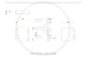 EK-Quantum Volume³ FLT 120 D-RGB - Plexi