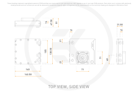 EK-Quantum Kinetic³ FLT 140 D5/DDC Body D-RGB - Plexi