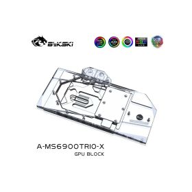 Bykski A-MS6900TRIO-X GPU Waterblock + Backplate for MSI RX 6900XT Gaming X Trio